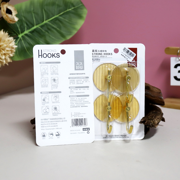 GH-2134 Straight Grain Adhesive Hook (4 pcs) - Image 3