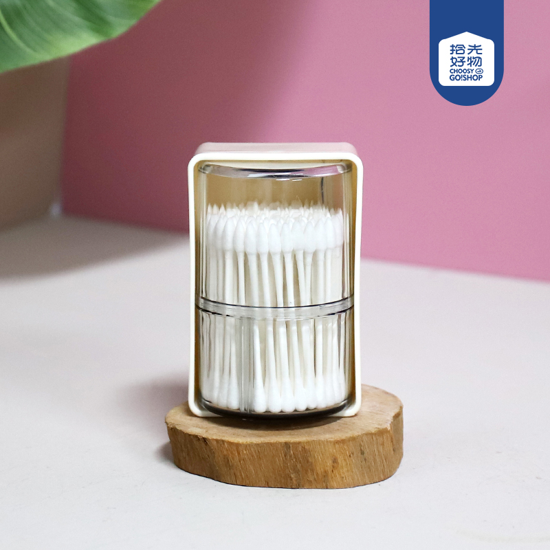 0899-120 wall-mounted rotating box bamboo stick cotton swab