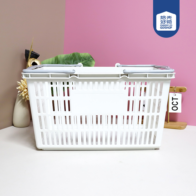 2216 直条大号购物篮(白)