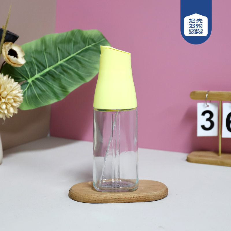 138 Magnolia automatic opening and closing glass oil bottle (color random)