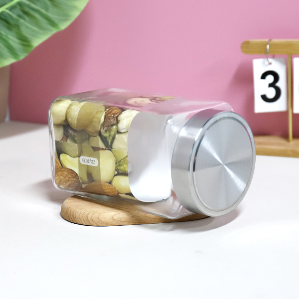 039 square glass storage jar 2000ML - Image 3