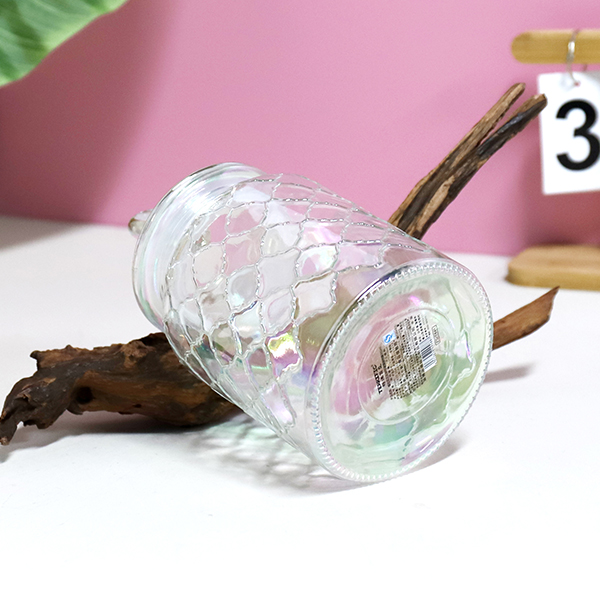846 butterfly love flower colorful mesh glass storage tank 950ML - Image 3