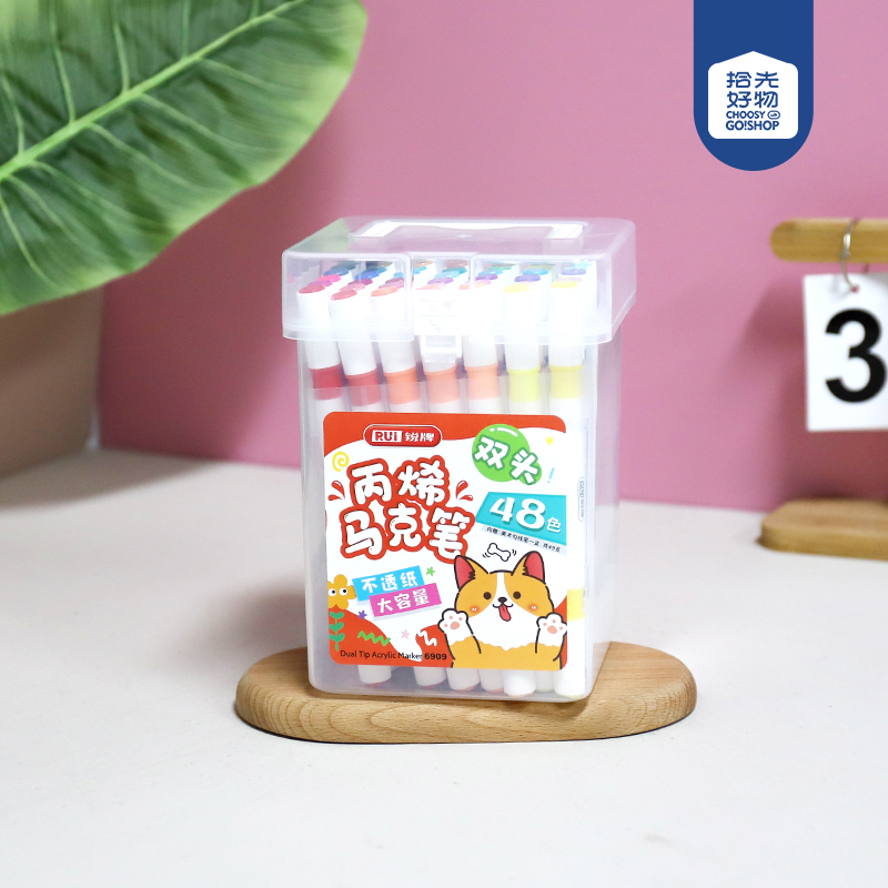 6909-48 double-headed acrylic markers