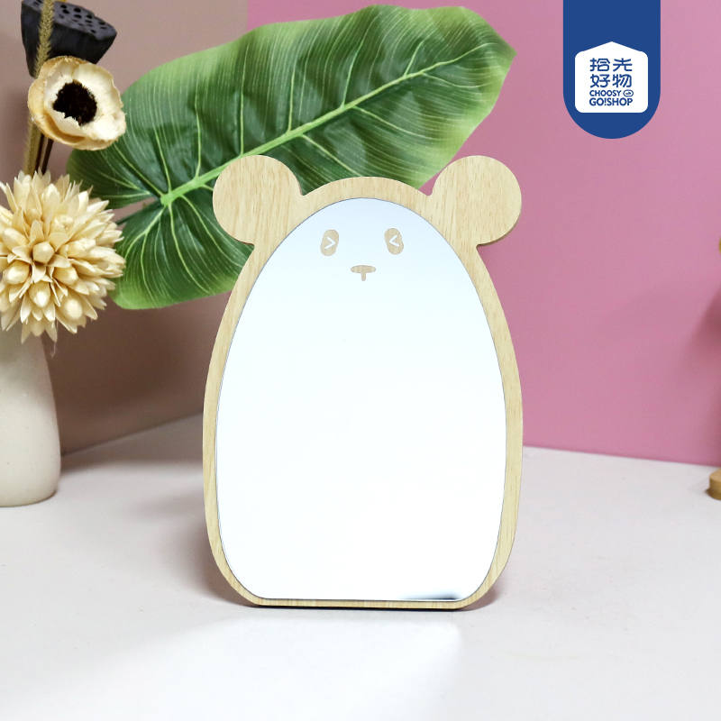 6080 cartoon bear mirror
