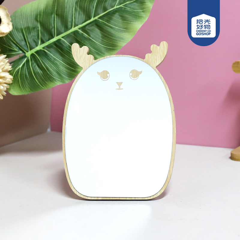 6081 cartoon fawn mirror