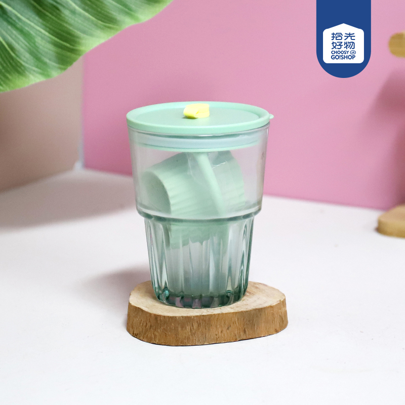 1534 low casual cup colorful one-piece glass cup