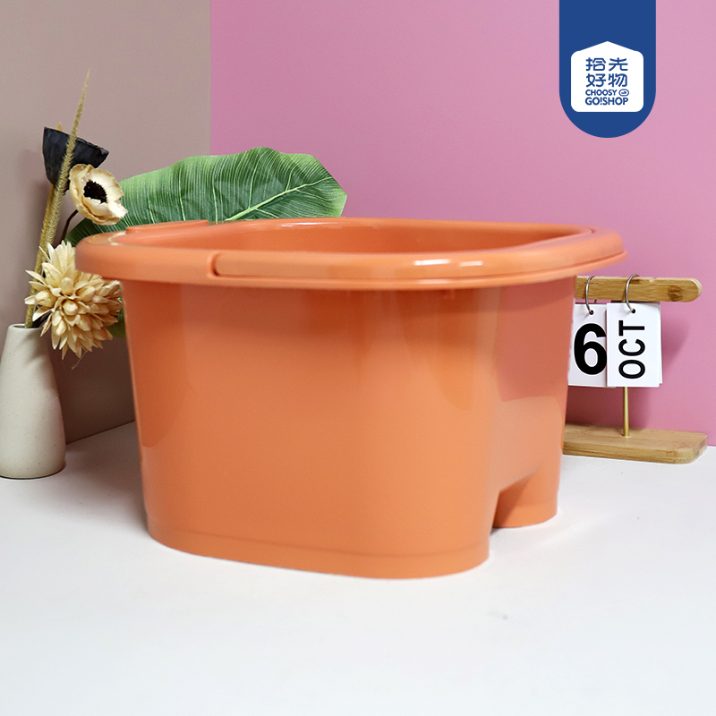 110 six-wheel foot bucket