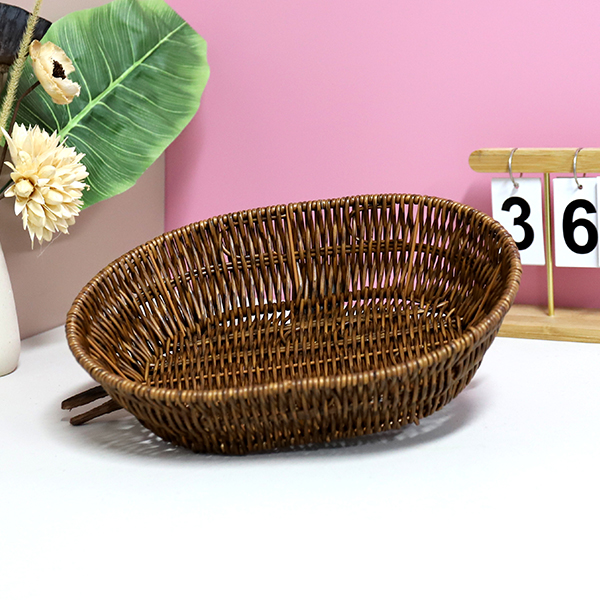 LN048 wrought iron large oval basket - Image 3