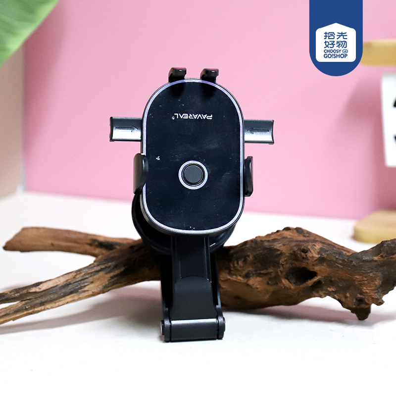 CH75-black suction cup base air outlet hook clip mobile phone holder