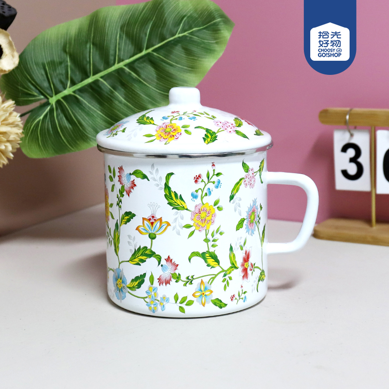 1683-16cm edging aromatic enamel cup