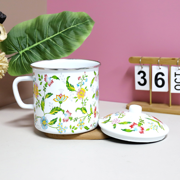 1683-16cm edging aromatic enamel cup - Image 3