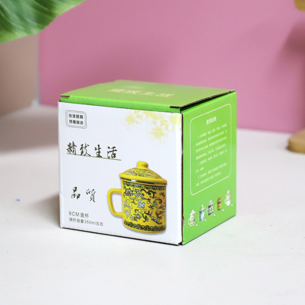 828-8cm edging love flower enamel cup - Image 4