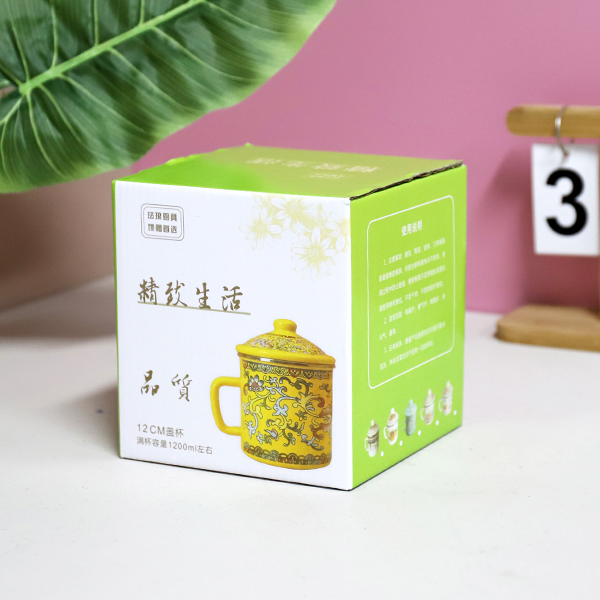 1221-12cm edging love flower enamel cup - Image 4