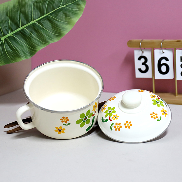1606-16cm sweet fast food enamel cup