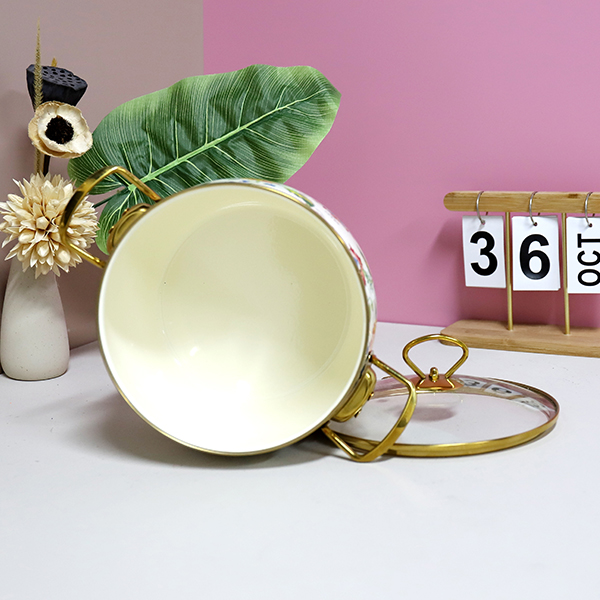 2001-20cm Phnom Penh Aromatic Enamel Pot