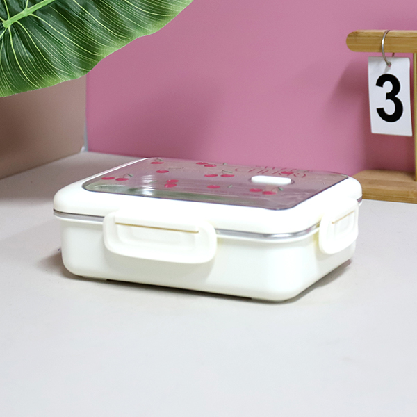 6951 stainless steel three-compartment lunch box