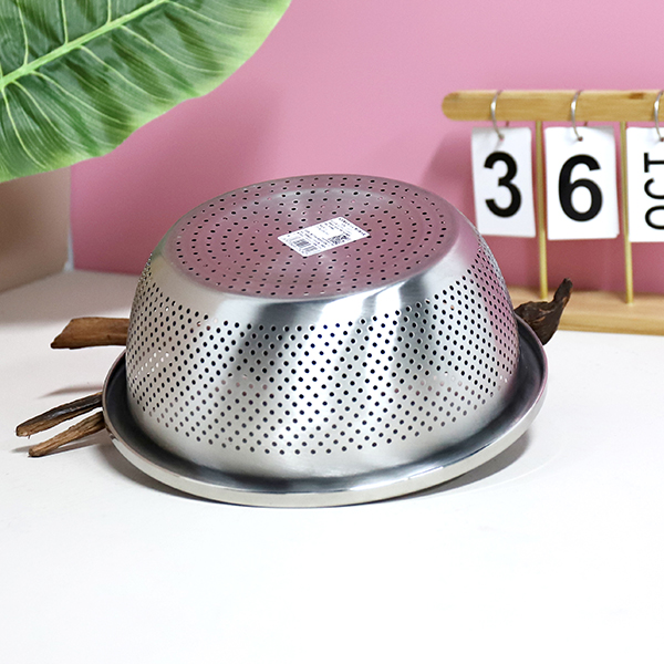 2403 drain tight hole basket 24cm - Ảnh 4