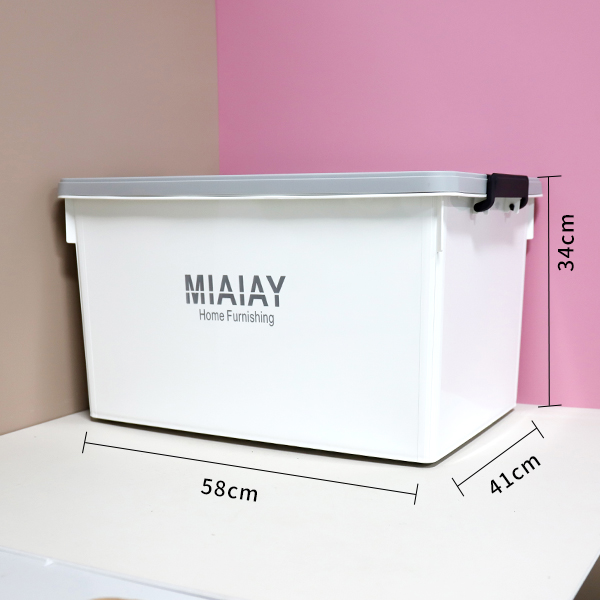 3096D solid color pulley storage box 60L - Image 2