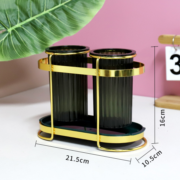 K061 Oval Double Cup Chopsticks Cage - Image 2