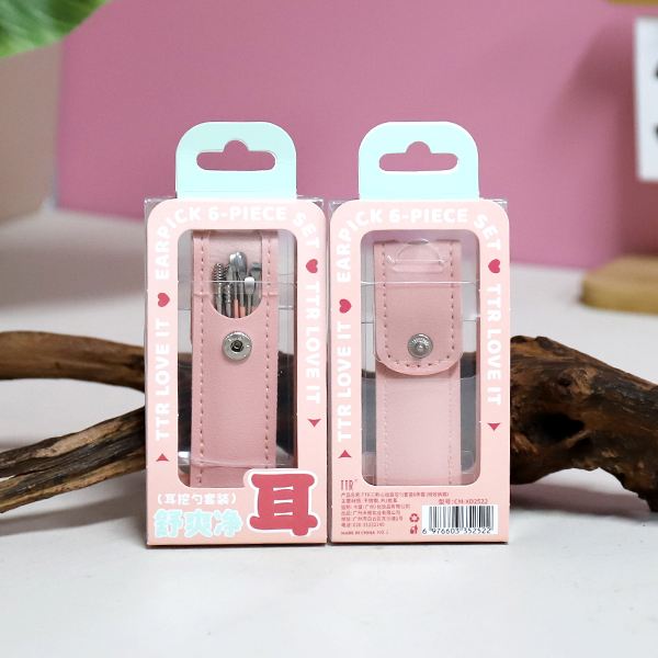 CM-XD2522 three-second ear digging spoon suit set of 6 (with storage bag)