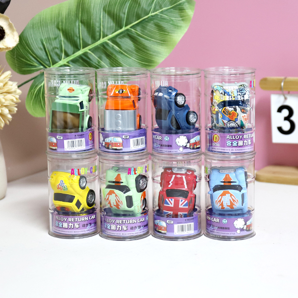 927 cartoon engineering alloy car (24 to send exhibition rack)