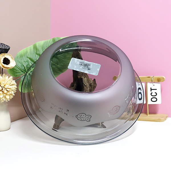 * 8812 large frosted fish crystal basin - Image 4