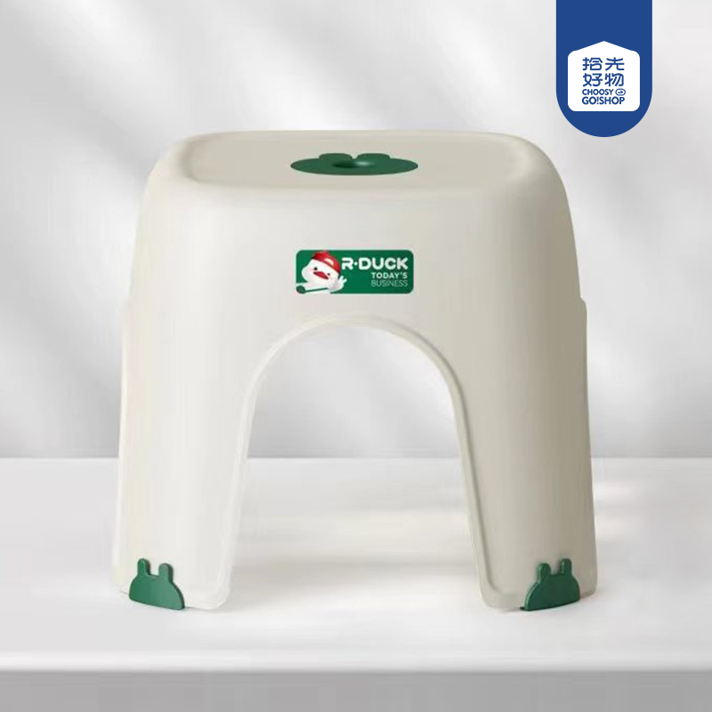 Qi red duck -597 two-color square stool - Image 2