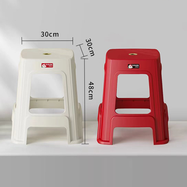Qi red duck -543 fashion square high stool - Image 2