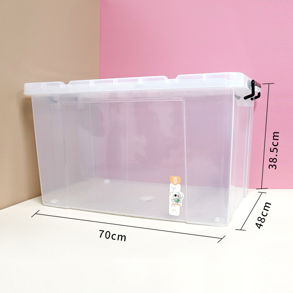 8906 wheeled transparent storage box