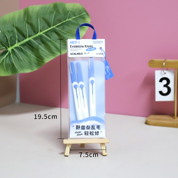 9016 HEY Telescopic Eyebrow Trimmer 3pcs (Ma)