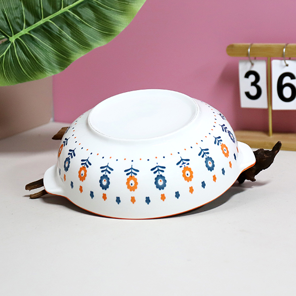 10.25 binaural soup bowl (Xiangyang flower)