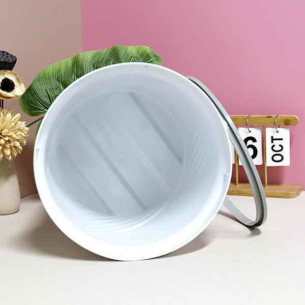 YZ-6605 large round sanitary trash can (soot white)