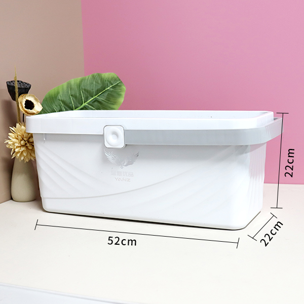 YZ-6618 thickened multi-purpose storage box (soot white) - Image 3
