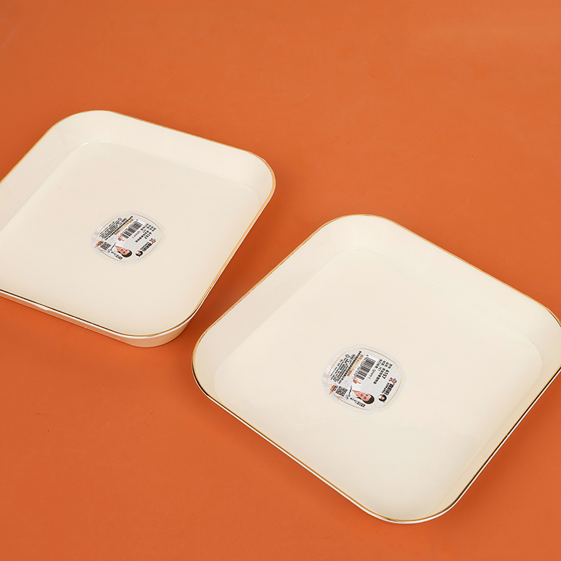 6157 frosted square fruit plate (16*16*2.5cm)(10/bag)