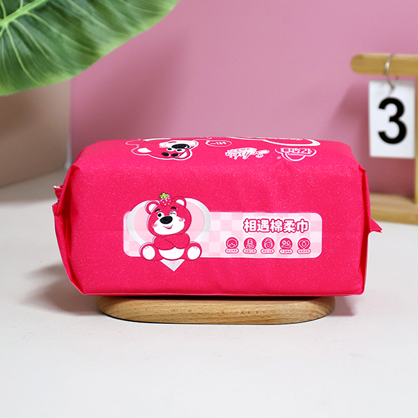 1616 Strawberry Bear Frosted Cotton Soft Wash Towel (100 sheets)