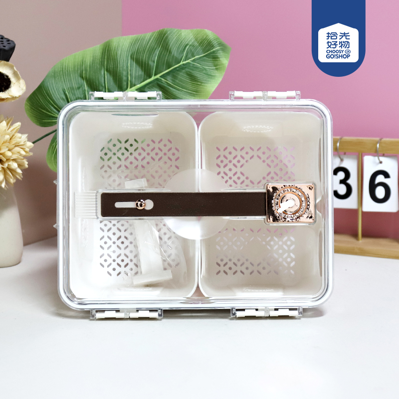 6113 Large High 3-compartment Storage Box