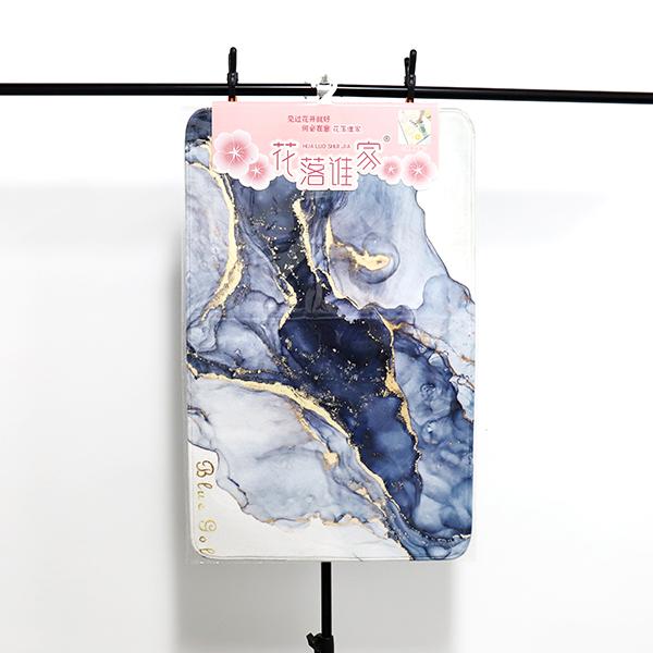 TPR imitation cashmere marble 50*80 floor mat