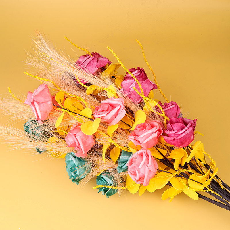 094 Hoa giả hình lông hồng (màu ngẫu nhiên)