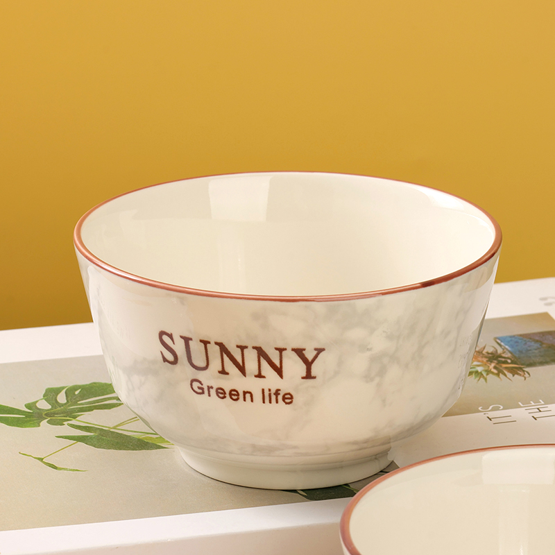 Azalea 4.6-inch European-style bowl (marble pattern)