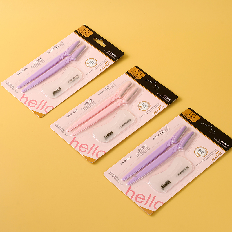 TO-85065 Two Eyebrow Knife Eyebrow Card Combination