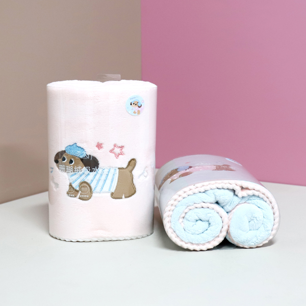 YJ-751 coffee puppy bath towel