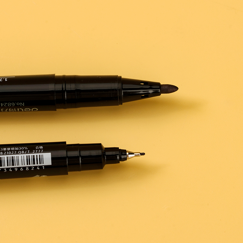 Deli Sida 6824 small double-headed marker (black) (branch)