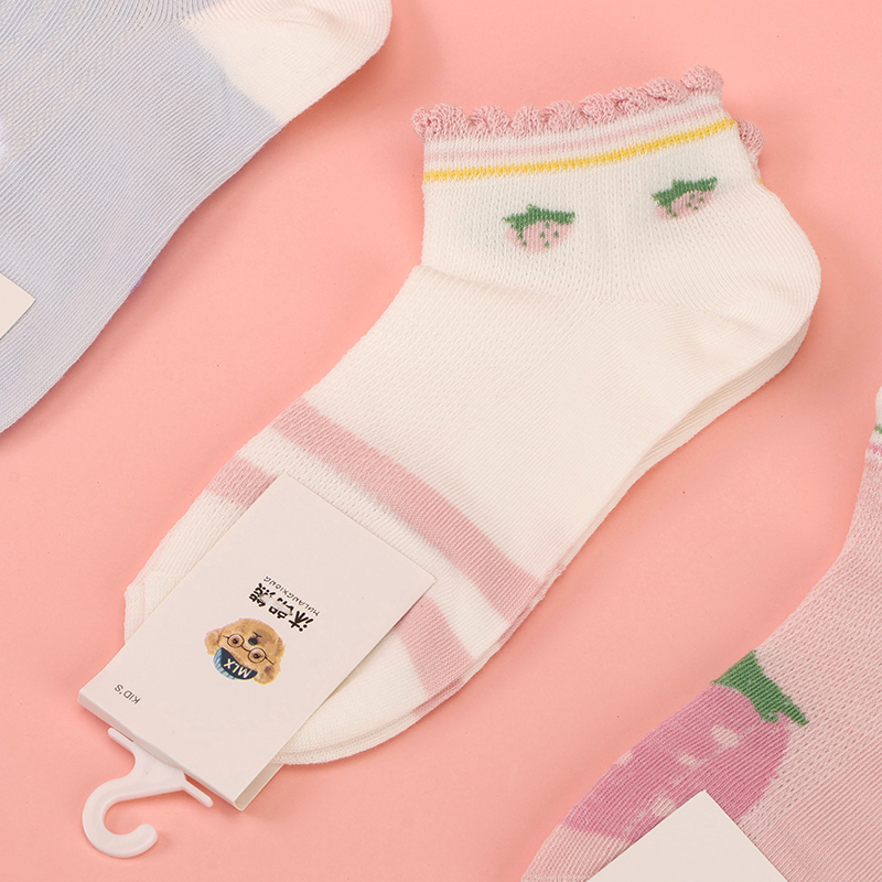 Mulang bear net children's boat socks (4-12 years old)