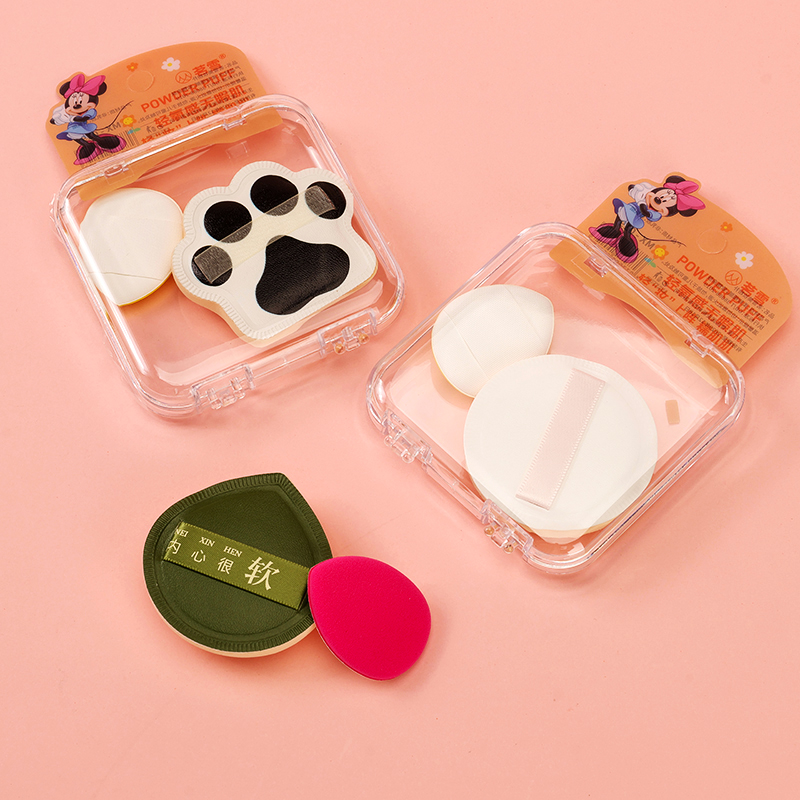 Boxed finger puff air cushion combination