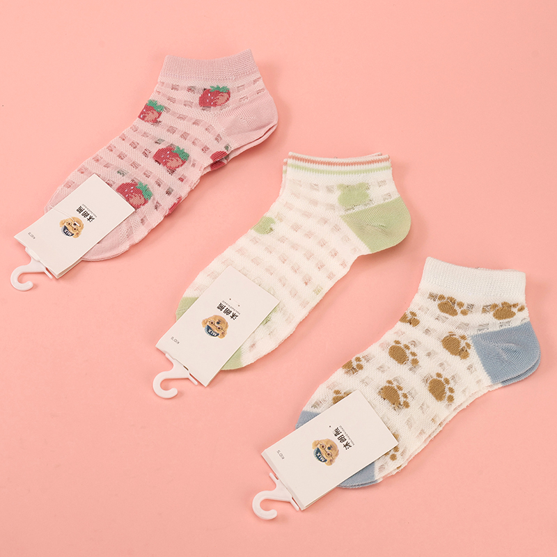 New gauze children's boat socks (4-12 years old)