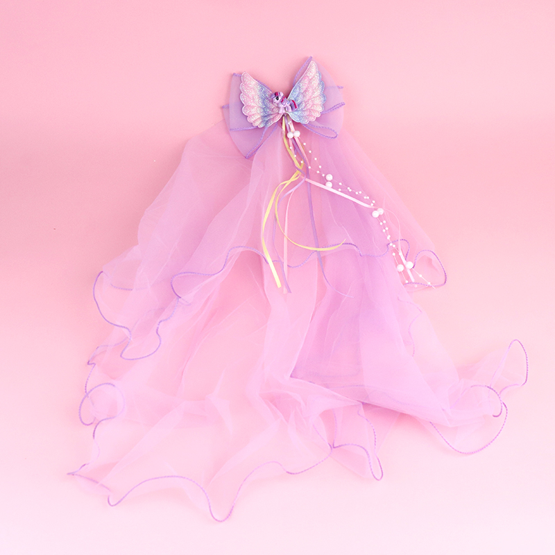 Children's Angel Pony Veil - Image 2