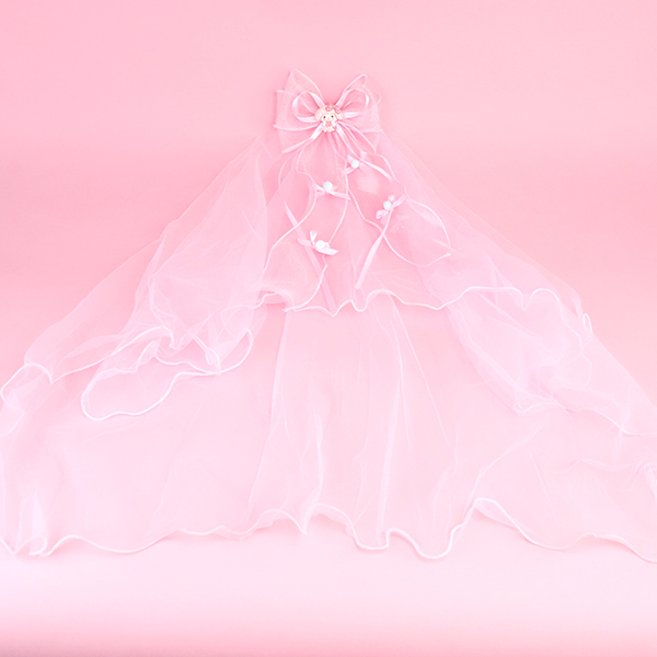 Jade Gui Dog Bow Super Fairy Children's Veil