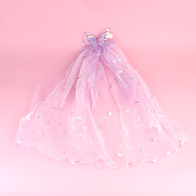 Sequin butterfly gauze children's veil - Image 2