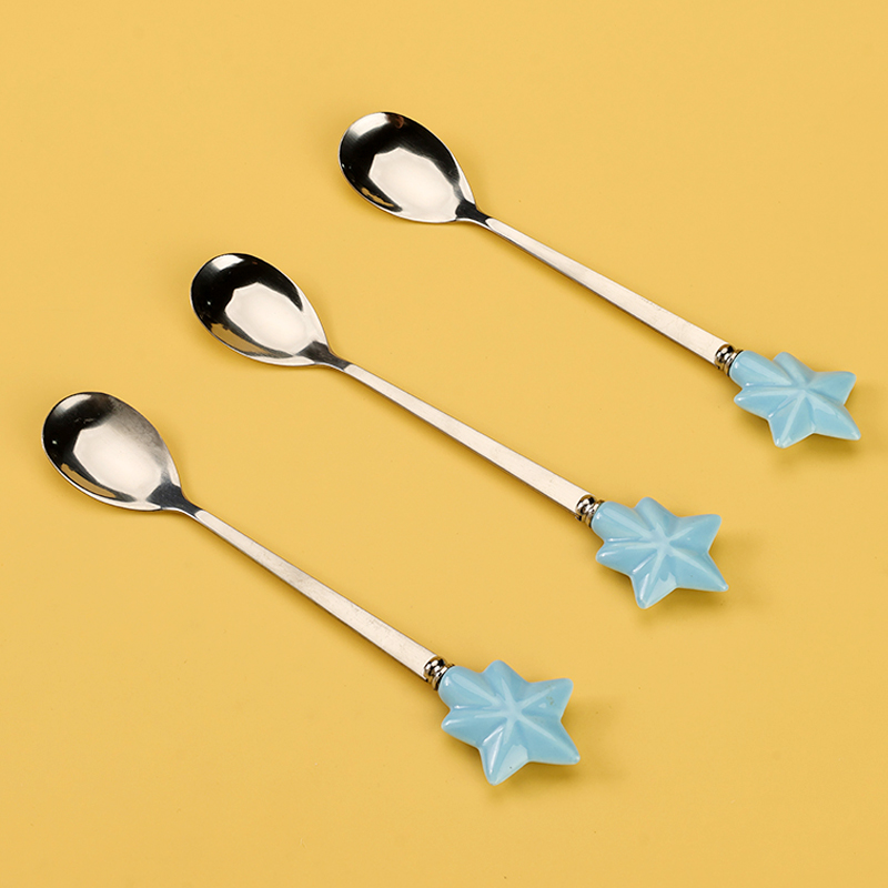 Star Ceramic Ice Spoon