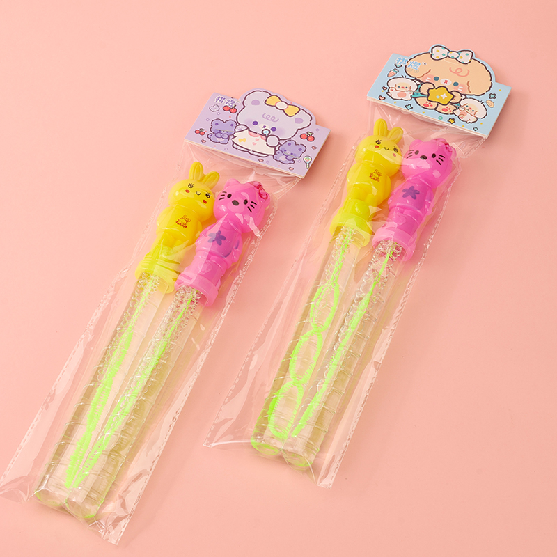 Long cartoon two bubble water